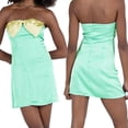 thumbnail image 1 of KelaJuan Women's Summer Short Skinny Bandeau Dress Sleeveless Backless Off Shoulder Bow Dress, 1 of 7