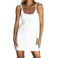 thumbnail image 1 of KelaJuan Women's Summer Short Skinny Sling Dress Solid Color Sleeveless Backless Spaghetti Strap Dress, 1 of 8