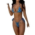 thumbnail image 1 of KelaJuan Womens Swimsuits Thong Micro Bikini Ditsy Floral Two Piece Sets Bathing Suit Swim Top for Summer Beachwear, 1 of 9