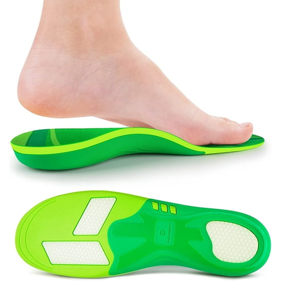 Kelaide Arch Support Insoles Orthotic Plantar Fasciitis, Flat Feet, Gel Work Shoe Inserts for Men Women