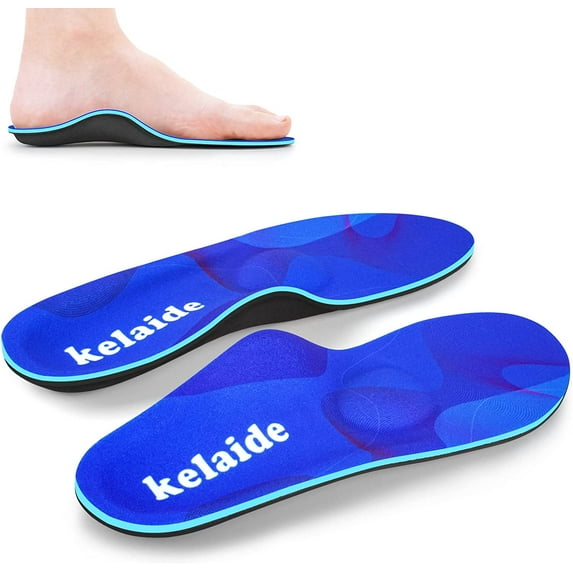 Kelaide Arch Support Insoles for Men Women,Orthotic Inserts for Flat Feet,Plantar Fasciitis,Metatarsalgia