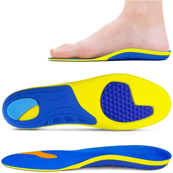 Kelaide Heavy Duty Arch Support Insoles for Men and Women Plantar Fasciitis Orthotic Gel Shoe Inserts