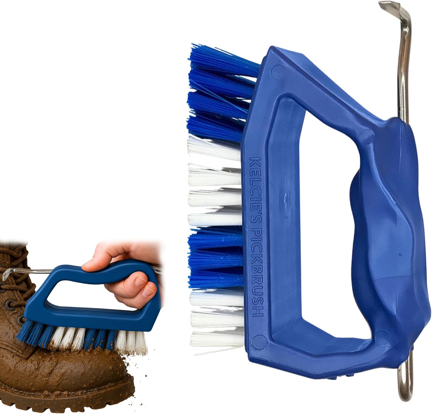 Kelcie's Handheld Shoe Cleaning Brush with Pick for Cleaning Mud Off ...