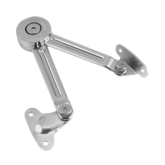 Hytrove Foldable Design Cabinet Hinges Silver 1 Set 7.7X1.5X0.5In