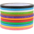 Kelingqi 12 Rolls of Tapes Masking Tapes Thin Washi Tapes Auto Body