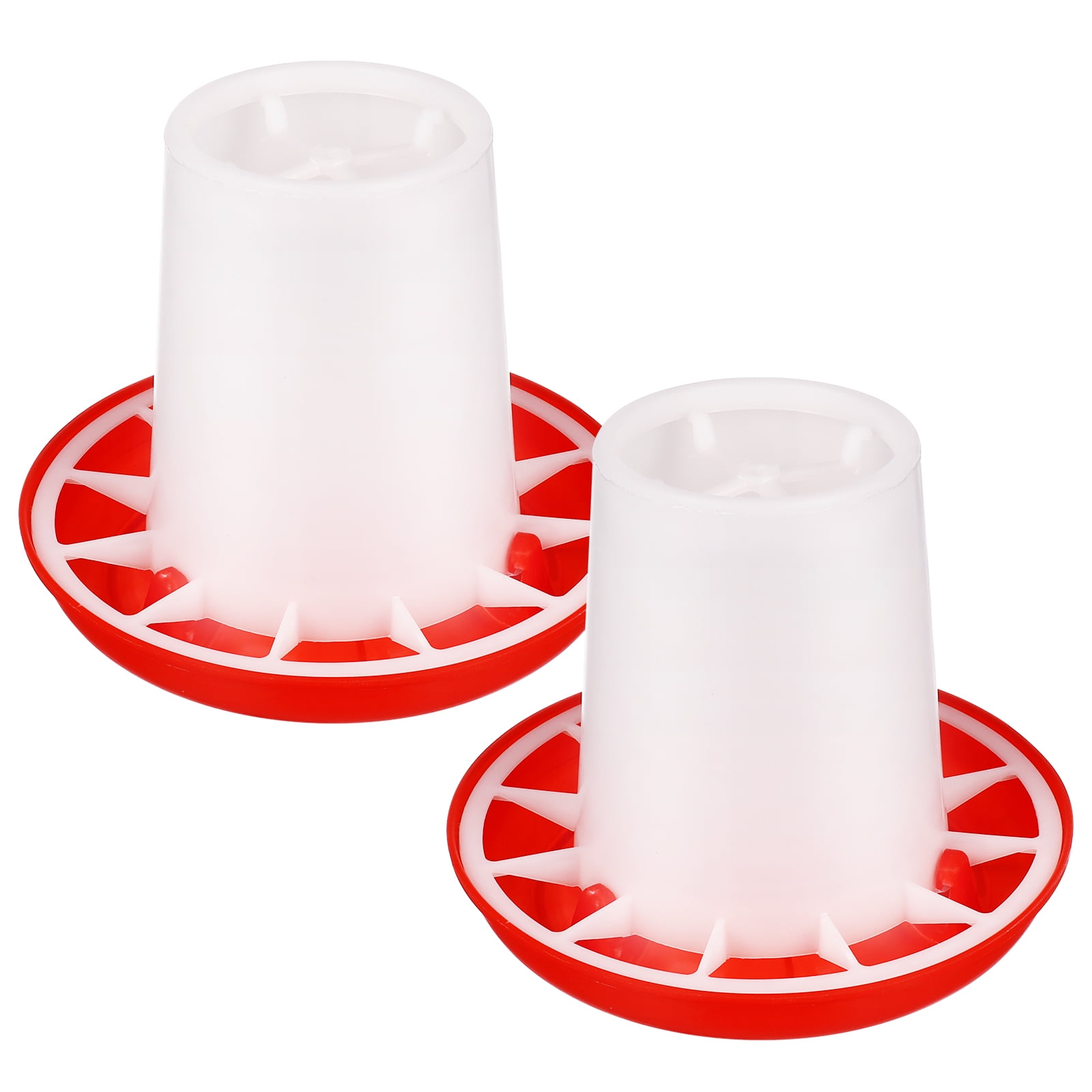 Kelingqi 2 Pcs Portable Poultry Feeder Chickens Ducks Geese Food