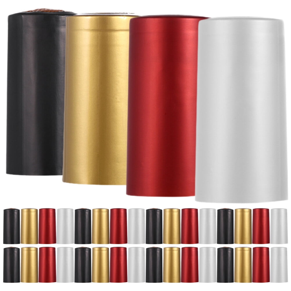 Kelingqi 200pcs Heat Shrink Caps Seal Bottle Covers Bottle Cork Stoppers Wine Accessories