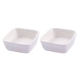 thumbnail image 1 of Kelingqi 2PCS White Ceramic Dishes Japanese Style Porcelain Dipping Dish Kitchen Seasoning Sauce Vinegar Plates (Square), 1 of 4
