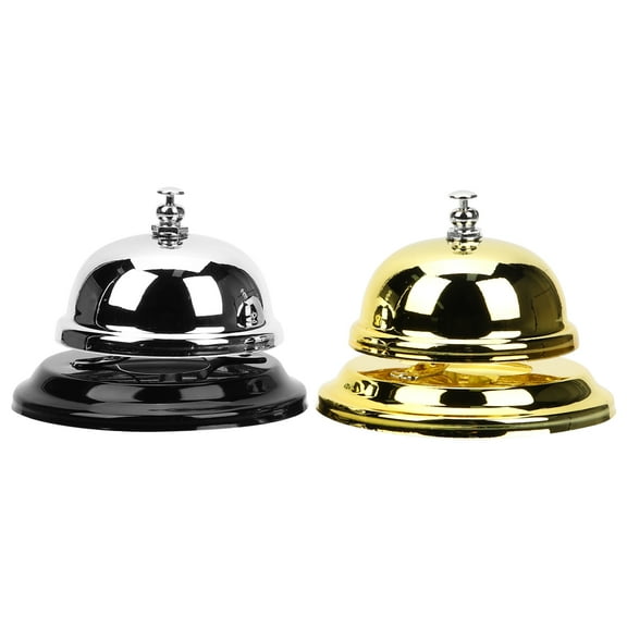 Hytrove Reception Bell Metal 2Pcs 3.34x3.34x2.16in Assorted Color