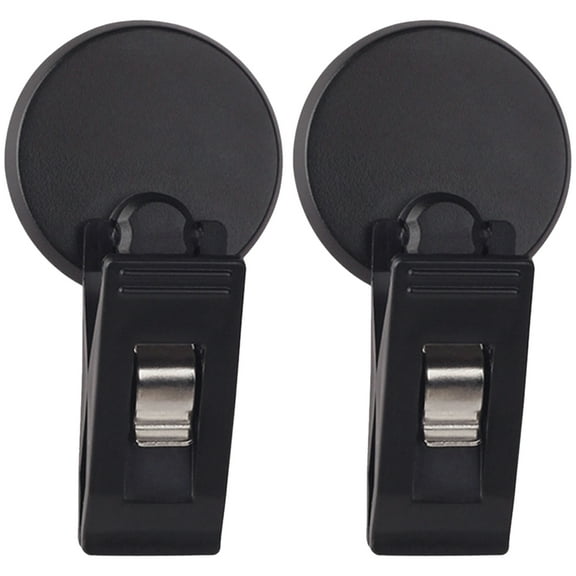Hytrove Clip Holder Black 2Pcs Car Registration Holder