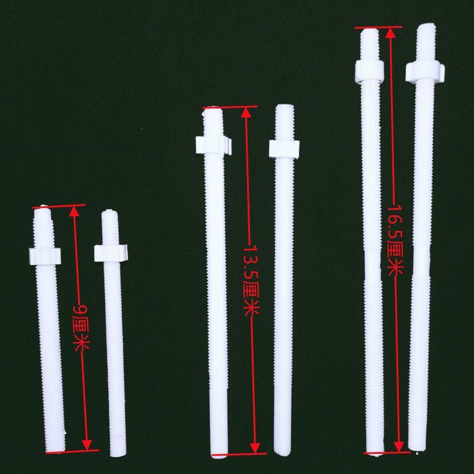 Kelingqi 2pcs Toilet Water Tank Parts Push Button Flush Rods Toilet