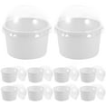 thumbnail image 1 of Hytrove Parfait Cups With White Paper Plastic 50 Sets 3.34X3.14X2.75In, 1 of 5