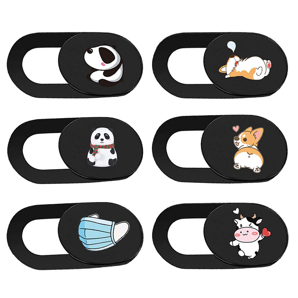 Kelingqi 6pcs Ultra Thin Cartoon Pattern Computer Tablet Laptop Privacy