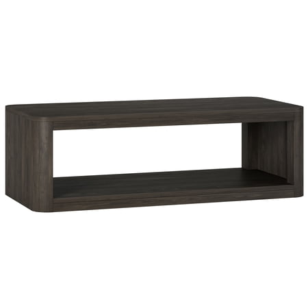Evelyn&Zoe Modern/Contemporary 47" Wide Alder Brown Coffee Table