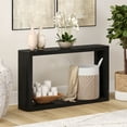 thumbnail image 1 of Evelyn&Zoe Modern/Contemporary 52" Wide Black Grain Console Table, 1 of 5