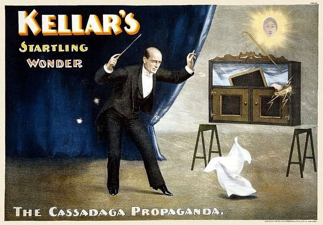 Kellar Cassadaga Propaganda Magic Canvas Art - (24 x 36)