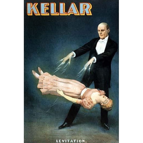 Kellar: Levitation- Fine Art Canvas Print (20" x 30")