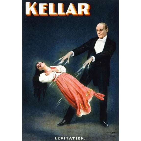 Kellar Levitation Magic Canvas Art - (24 x 36)