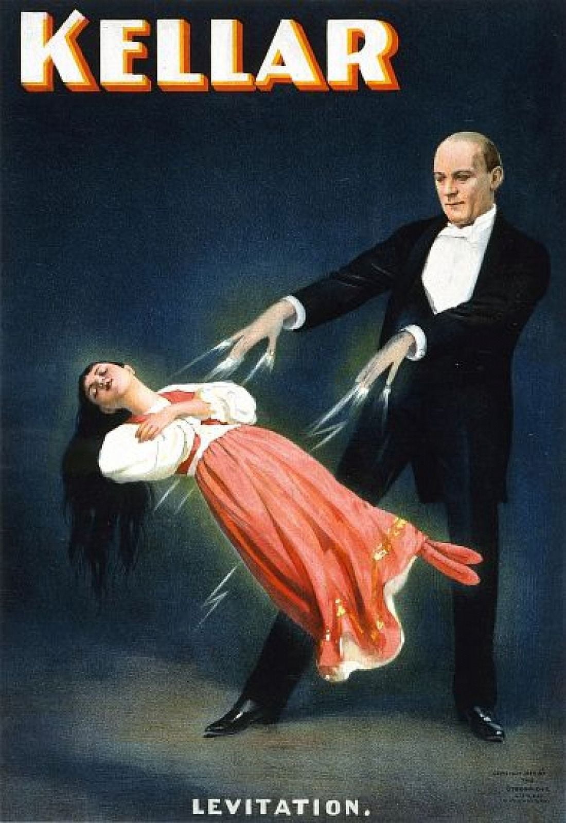 Kellar Levitation Magic Canvas Art - (36 x 54)