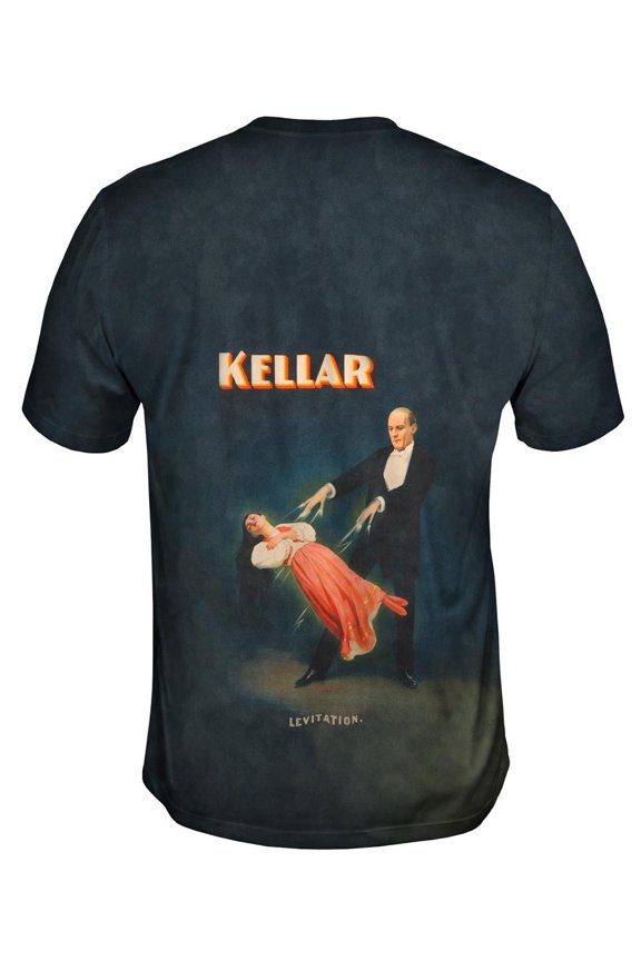 Kellar, Levitation, Magician Poster Mens T-Shirt All Over Print