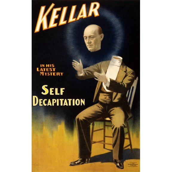 Kellar Magic poster 03 Metal Print 12x16 Large Print on Metal 12x16 Square Adults Best Posters