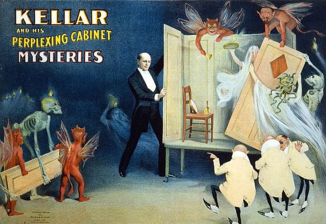 Kellar Perplexing Cabinet Mysteries Magic Canvas Art - (18 x 24)