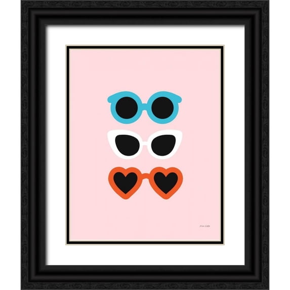 Kelle, Ann 12x14 Black Ornate Wood Framed with Double Matting Museum Art Print Titled - Sunglasses for All II