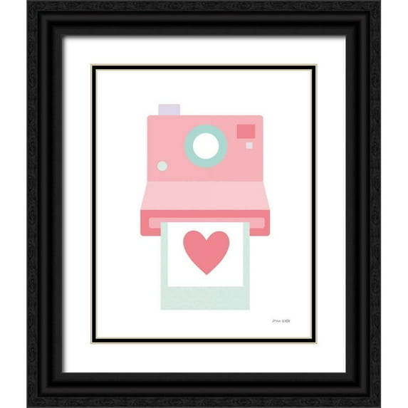 Kelle, Ann 15x18 Black Ornate Wood Framed with Double Matting Museum Art Print Titled - Camera Shy I
