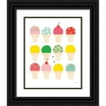 thumbnail image 1 of Kelle, Ann 26x32 Black Ornate Wood Framed with Double Matting Museum Art Print Titled - Ice Cream Fun, 1 of 4