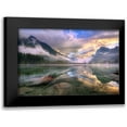 thumbnail image 1 of Keller 14x11 Black Modern Framed Museum Art Print Titled - Lake Hintersee, 1 of 5