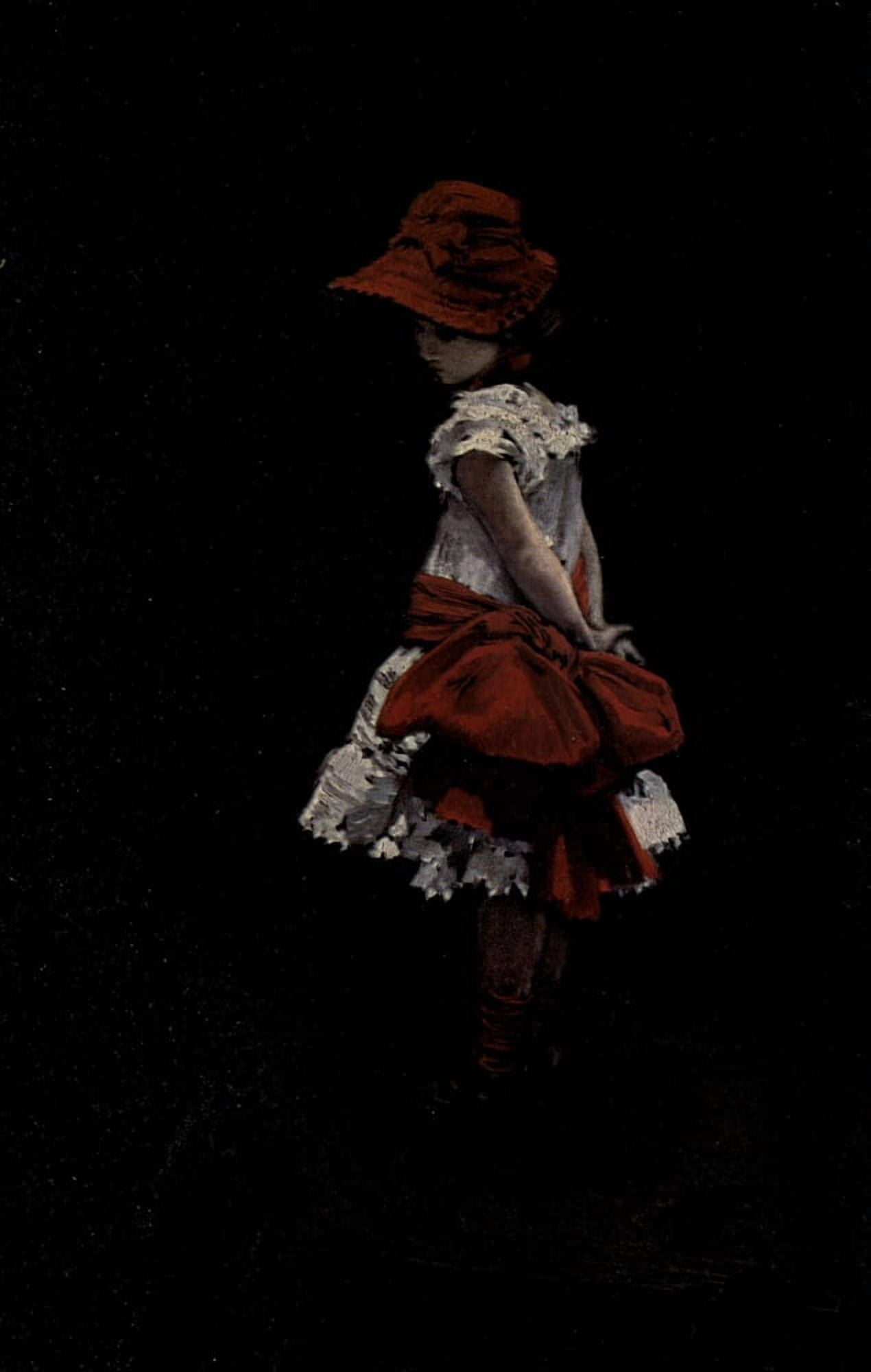 Keller 1913 Young girl Canvas Art - Albert von Keller (18 x 24)