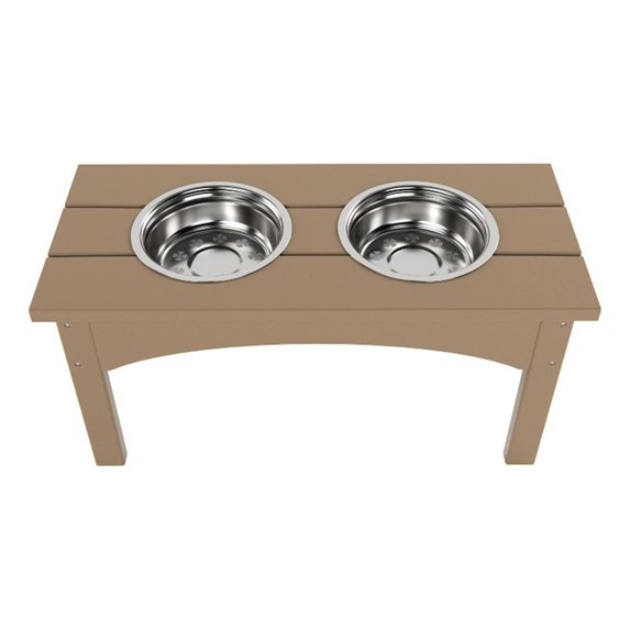 Keller Elevated Pet Feeder with Stainless Steel Bowls