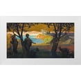 thumbnail image 1 of Keller, Henry 32x19 White Modern Wood Framed Museum Art Print Titled - Mural Sketch Pastoral Study No 1, 1 of 4