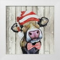thumbnail image 1 of Keller, Lee 12x12 White Modern Wood Framed Museum Art Print Titled - Christmas Cow I, 1 of 4