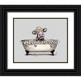 thumbnail image 1 of Keller, Lee 18x15 Black Ornate Wood Framed with Double Matting Museum Art Print Titled - Farm Animal Bubble Bath I, 1 of 4