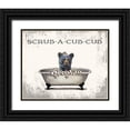 thumbnail image 1 of Keller, Lee 24x20 Black Ornate Wood Framed with Double Matting Museum Art Print Titled - Scrub-a-Cub-Cub, 1 of 4