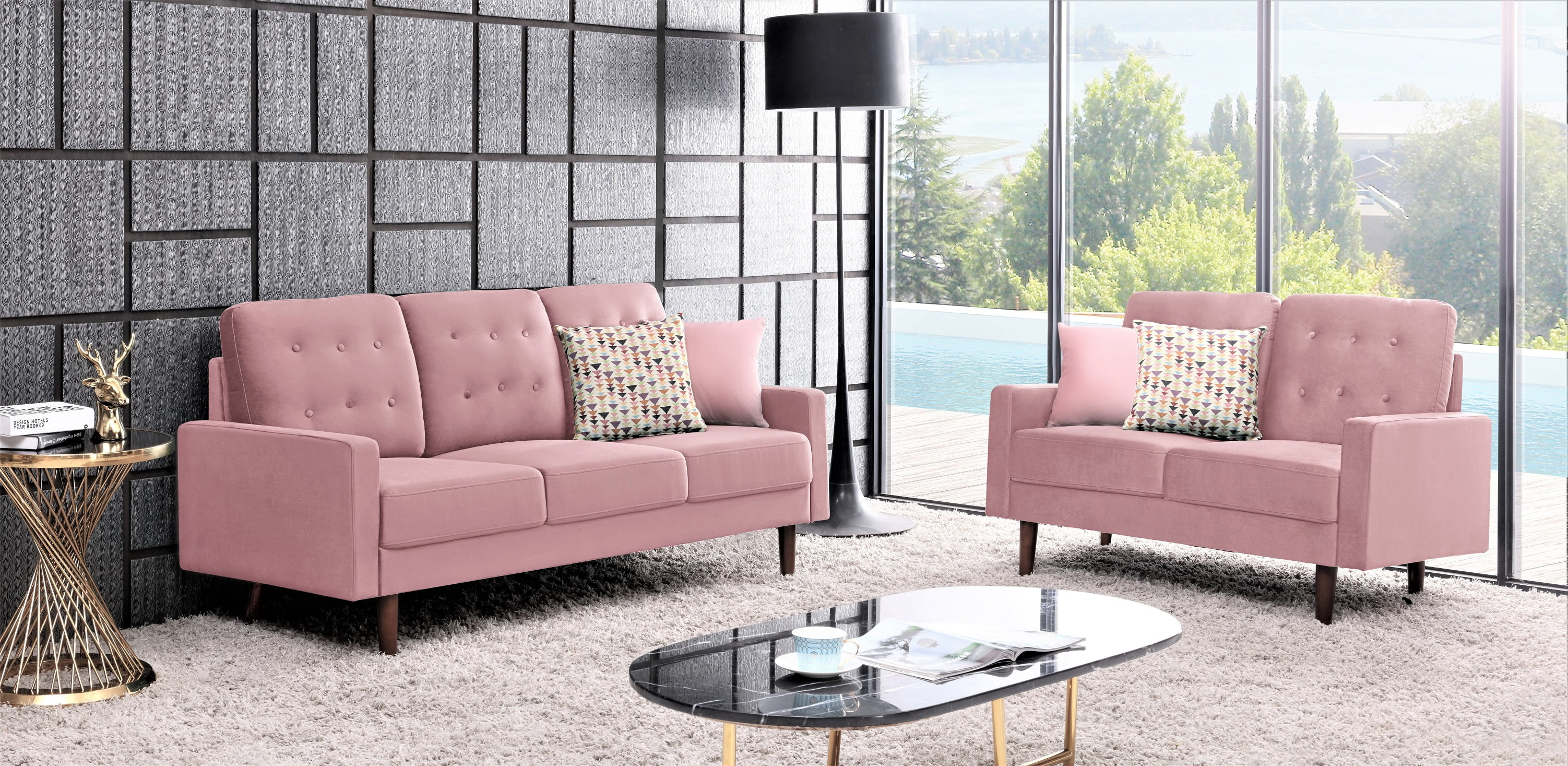 Kellett Tufted Living Room Set