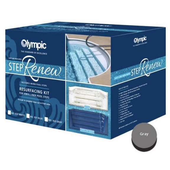 Olympic Pool Paint - Swimming Pool Step Renew Kit - Gray