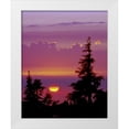 thumbnail image 1 of Kelley, David 15x18 White Modern Wood Framed Museum Art Print Titled - Oregon, Mt Hood Pine trees silhouetted by sunset, 1 of 4