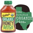 thumbnail image 1 of Kelley Honey Farms Organic 24oz Honey, USDA Certified Organic, Raw, Unfiltered, Sqz Bottle, 1 of 8