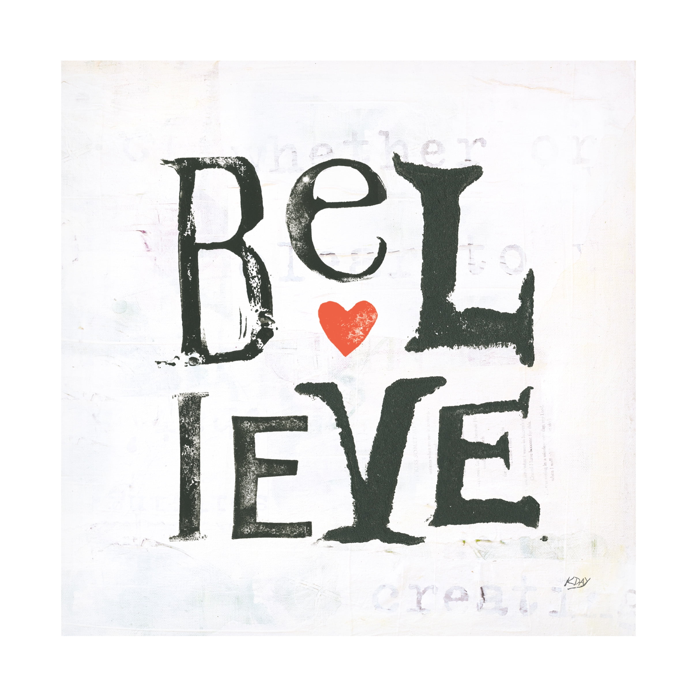 Kellie Day 'Believe' Canvas Art