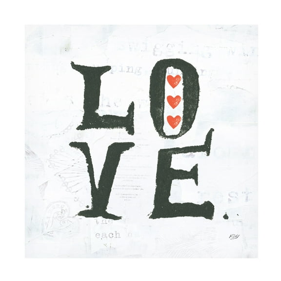 Kellie Day 'Love' Canvas Art