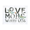 thumbnail image 1 of Kellie Day 'Love More Worry Less' Canvas Art, 1 of 3