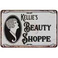 thumbnail image 1 of Kellie's Beauty Shoppe Chic Sign Vintage Décor 12x18 Metal Sign 112180021470, 1 of 1