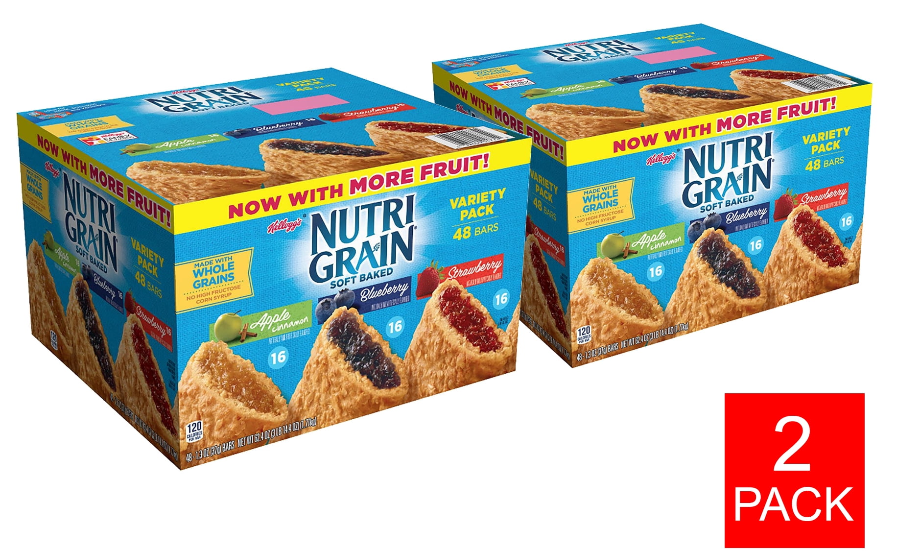 Kellogg NutriGrain Bars ( 48 ct) 2 PACK