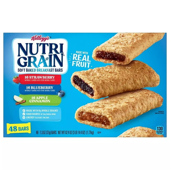 Kellogg Nutri-Grain Bars, 48 ct.
