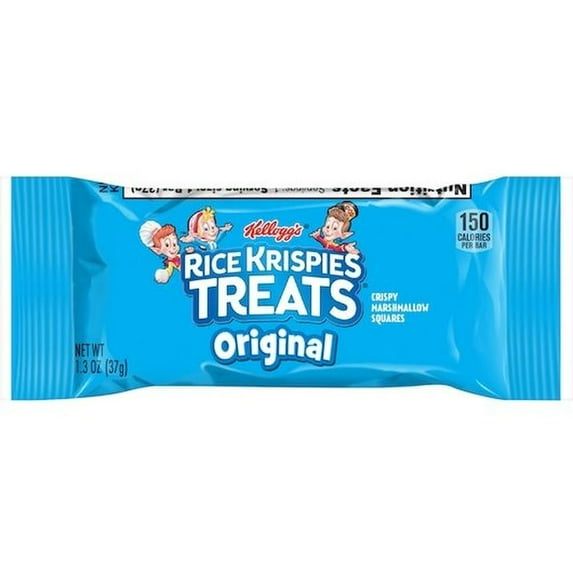 Kellogg Original Square Rice Krispies Treats, 1.3 Ounce -- 80 per Case.