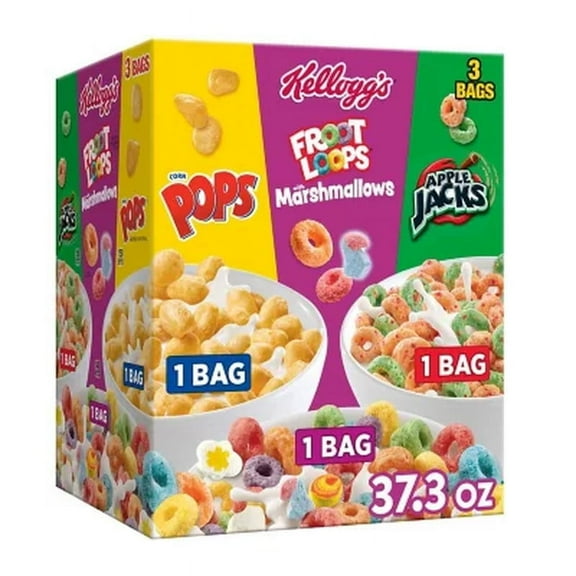Kellogg'S Cereal, Variety Pack 37.3 Oz., 3 Pk.