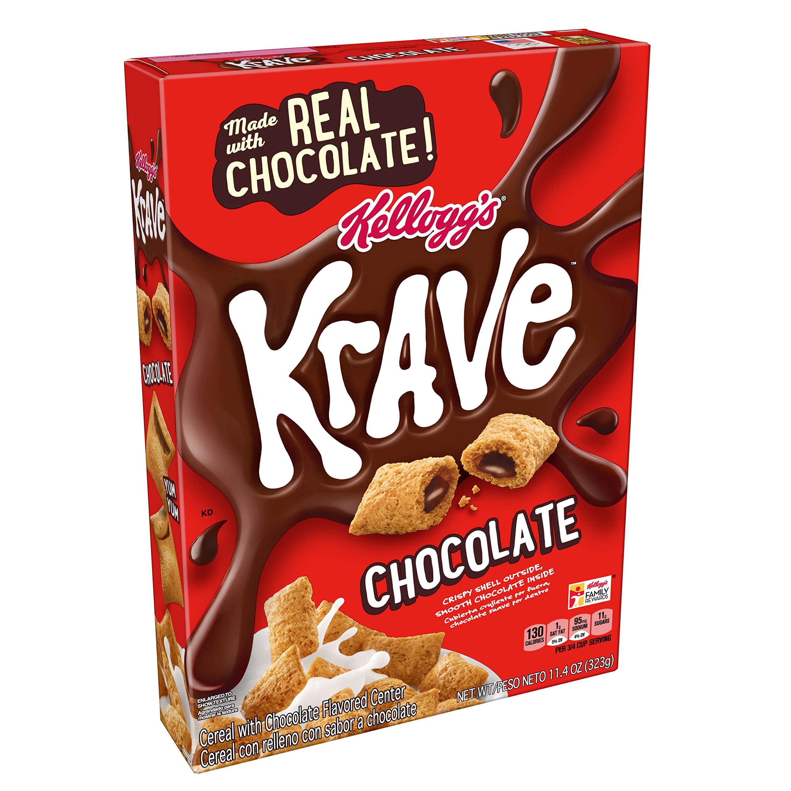 Kellogg S Krave Chocolate Cold Breakfast Cereal (Pack of 4)
