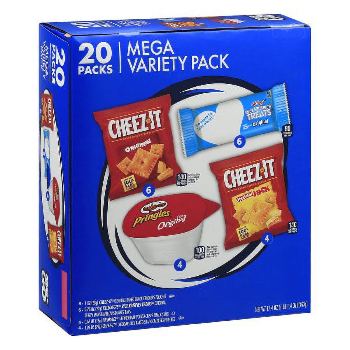 Kellogg Variety Pack Cheezit, Rkt & Pringles